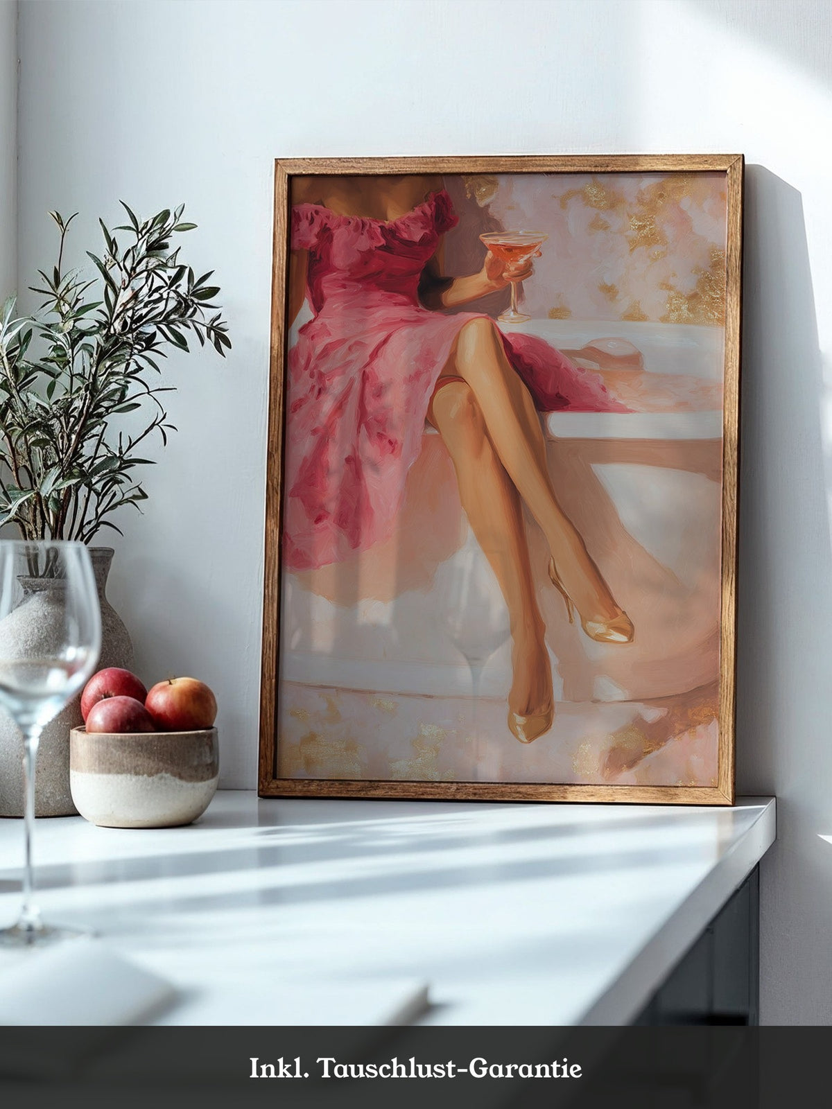 Cocktail Dame Rosa Badewanne