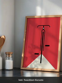 Fahrrad Grafik minimalistisch