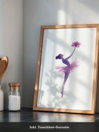 Ballerina Aquarell Blütenmagie