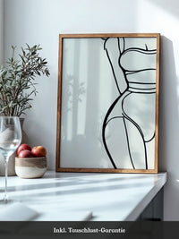 Minimalistische Frauen Silhouette Linie