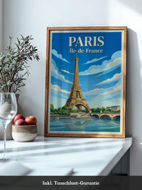 Eiffelturm Retro Himmel Paris