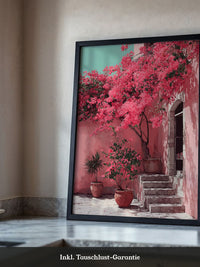 Bougainvillea Rosa Wanddetails