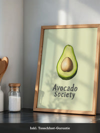 Avocado Vintage Illustration