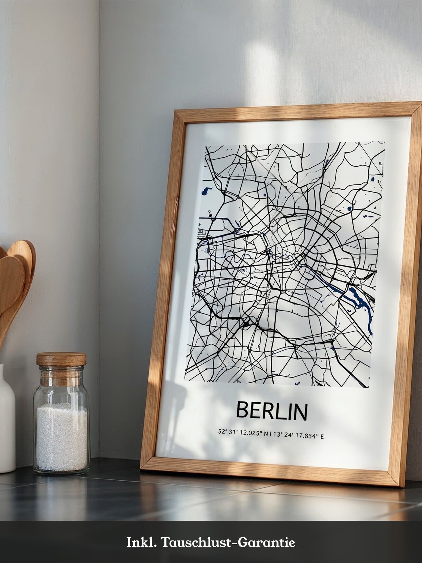 Berlin Stadtplan Schwarz Weiß