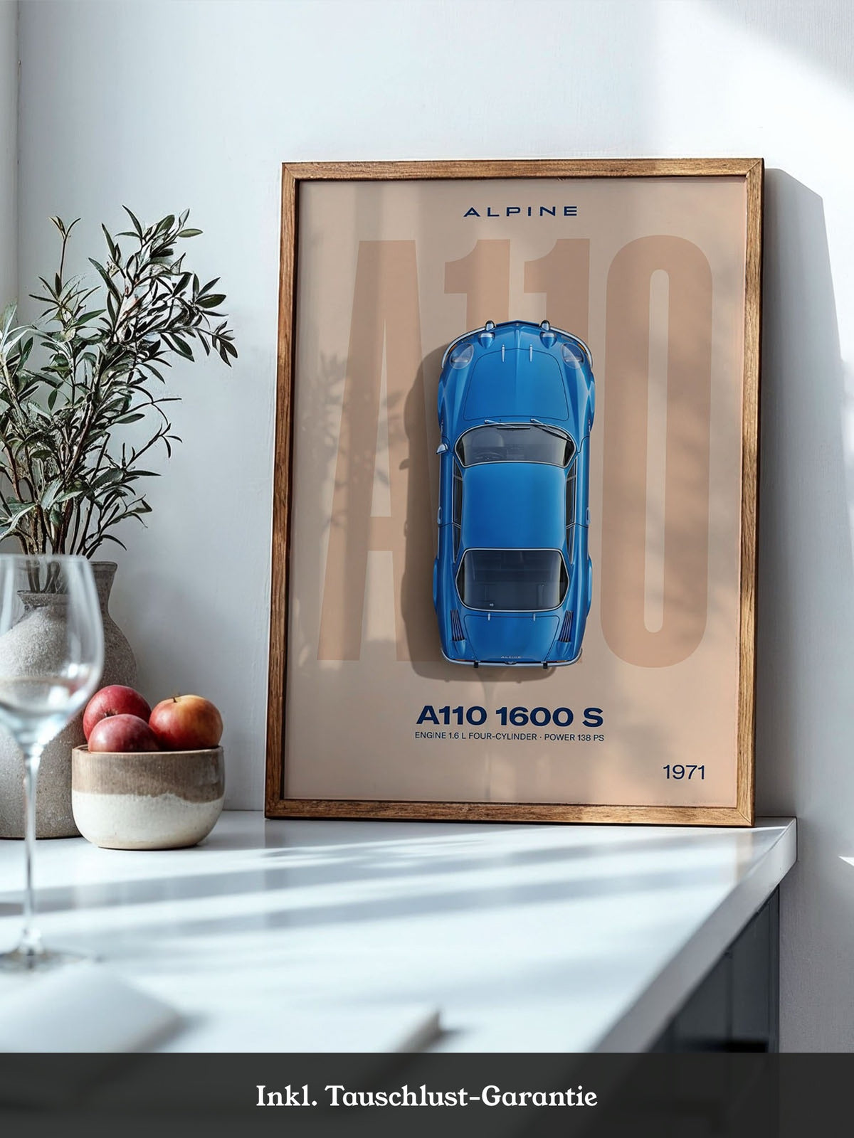 Klassischer Sportwagen Blau
