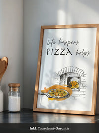 Pizzaofen Skizze warm