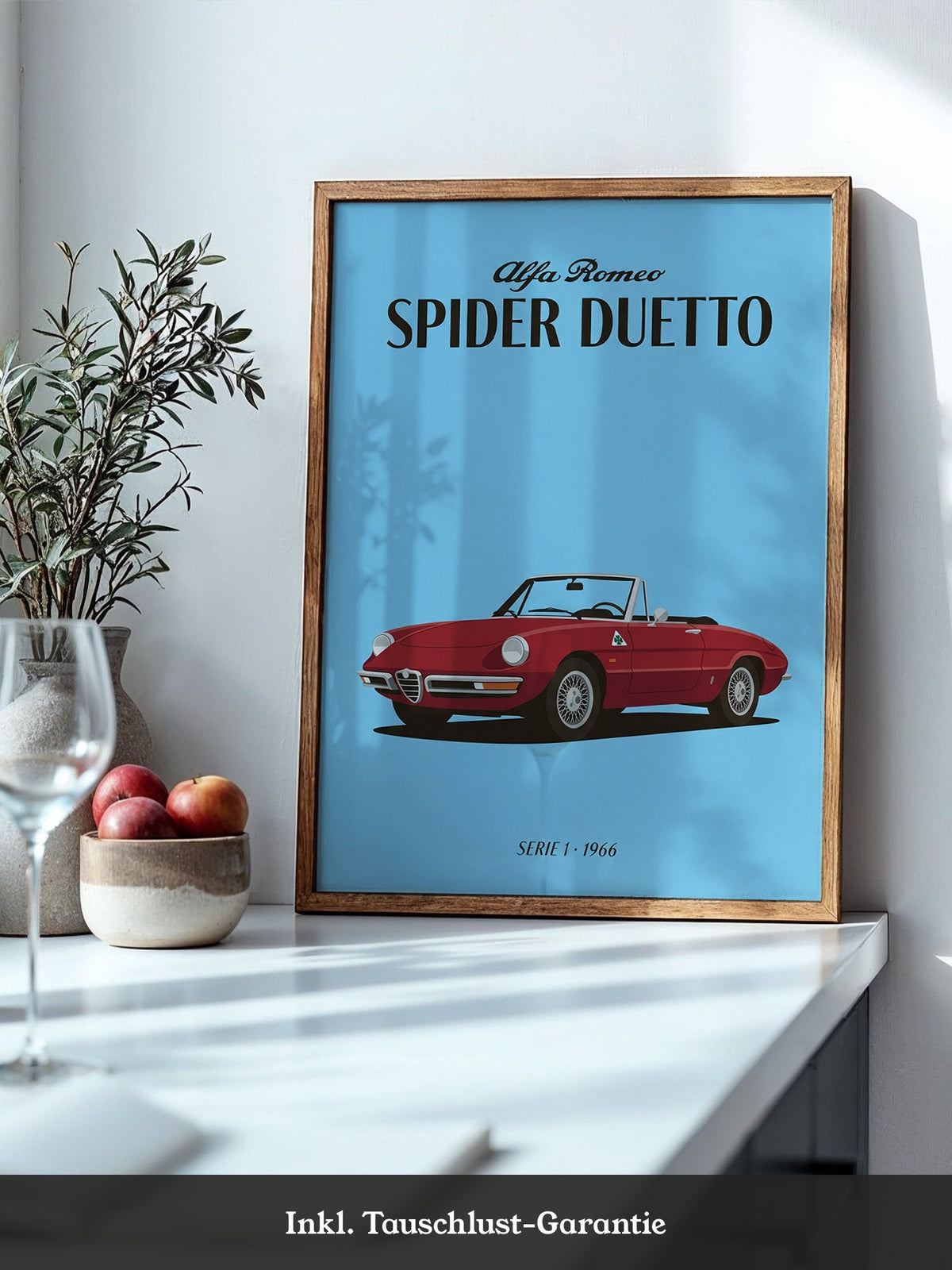 Klassischer Cabrio Rot Retro-Stil