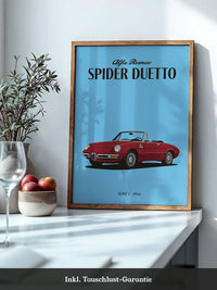 Klassischer Cabrio Rot Retro-Stil