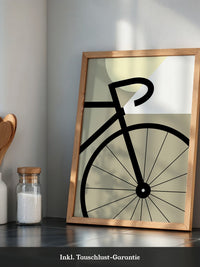 Fahrradrad Grafik minimalistisch