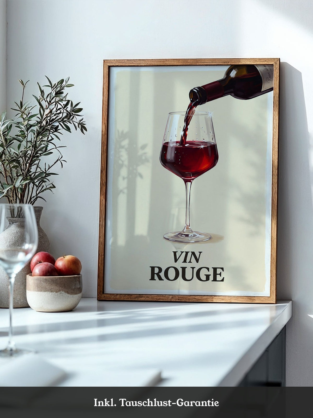 Weinglas Rotwein Illustration