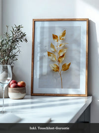 Goldene Blätter Minimalistisch