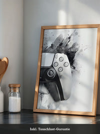 Spielcontroller Tinte Schwarzweiß