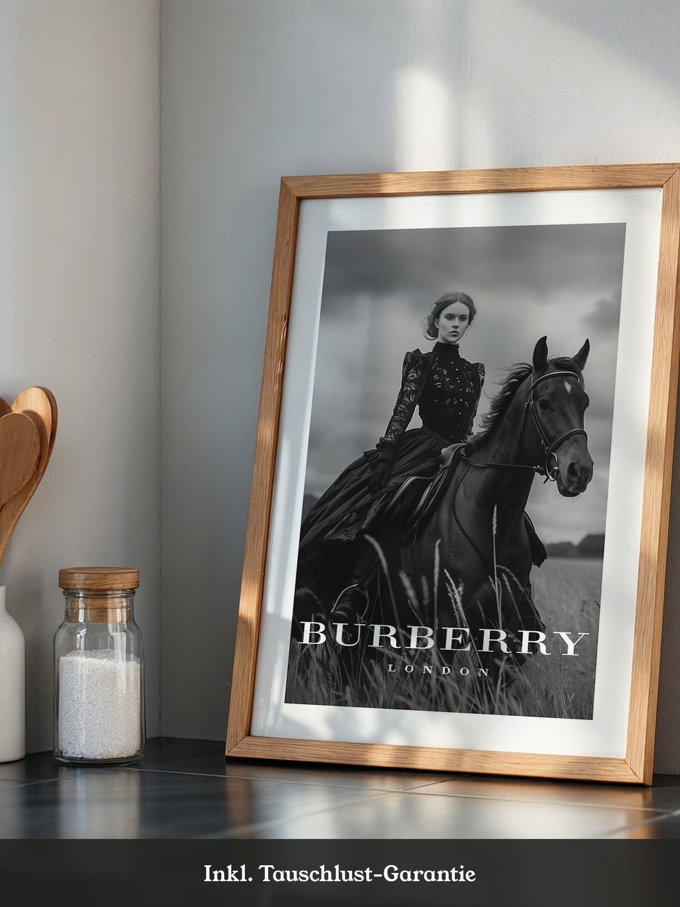 Reiterin Schwarzweiß Noblesse