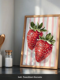 Erdbeeren gestreift Vintage