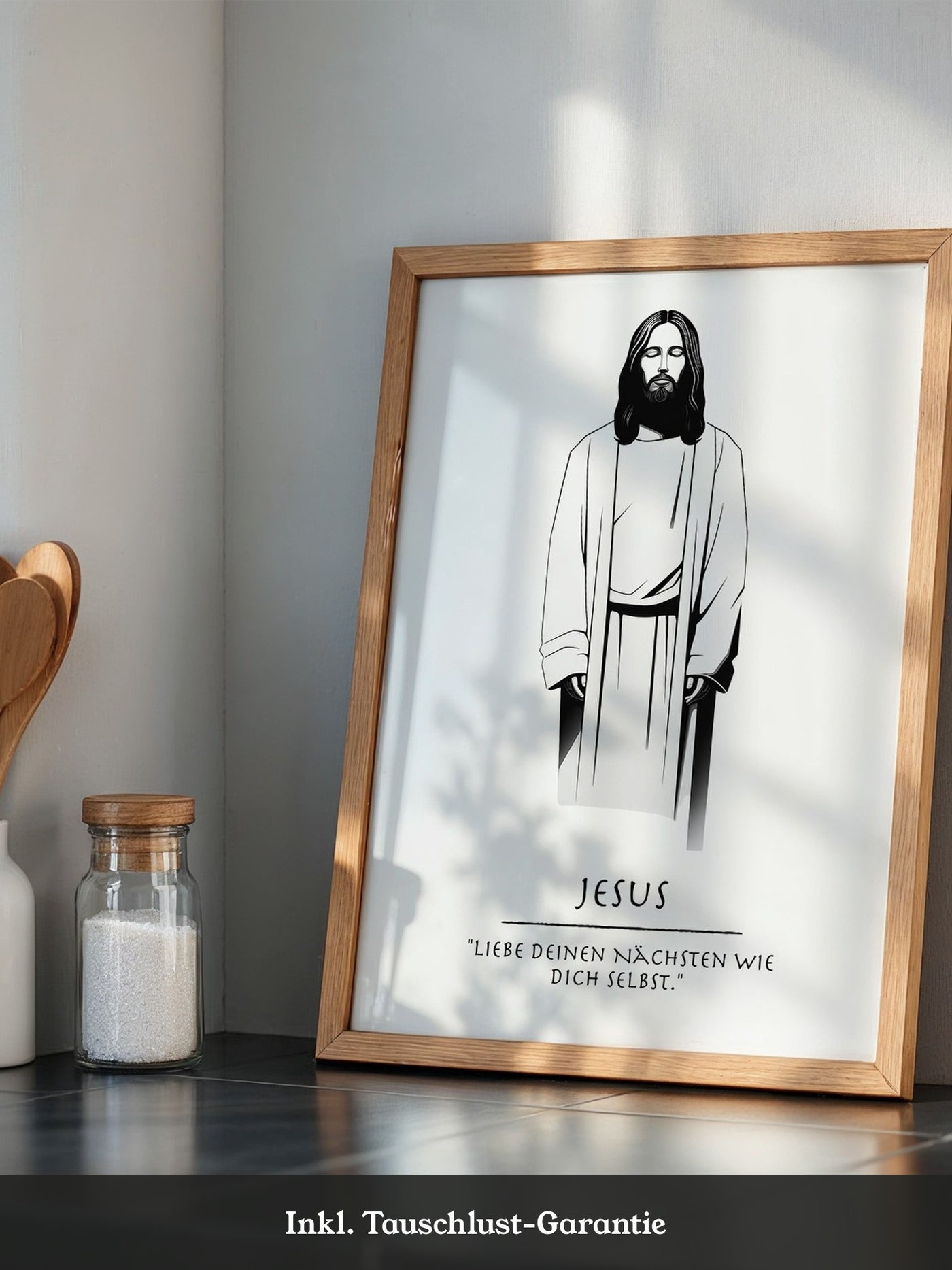 Jesus minimalistisch S/W