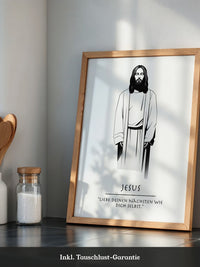 Jesus minimalistisch S/W