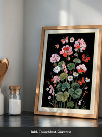 Blumen und Schmetterlinge Nachtfarben