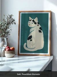 Weiße Katze Flecken