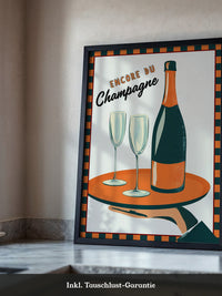 Champagner Tablett Retro Stil