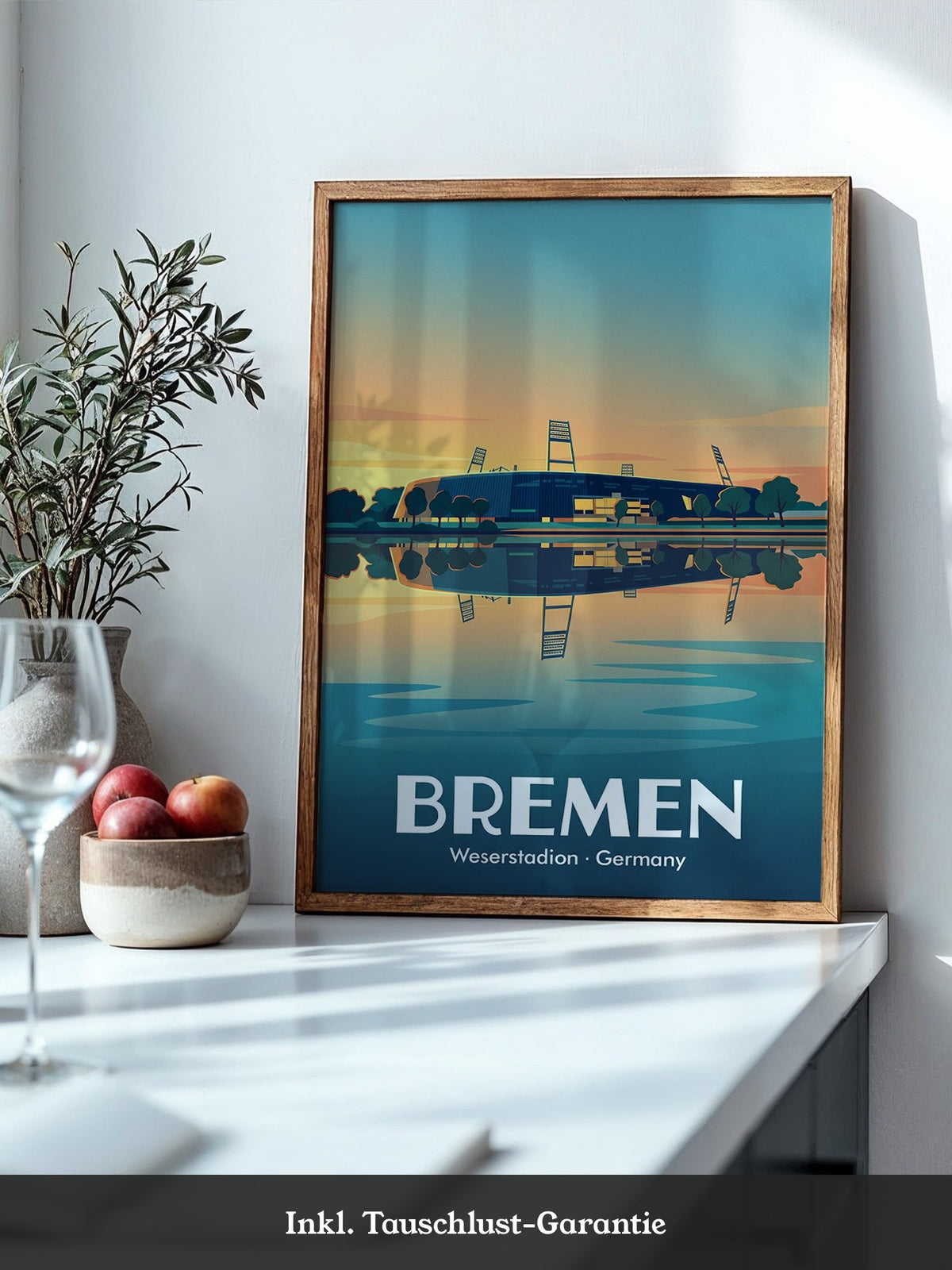 Stadion Bremen Pastellfarben