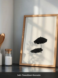 Sonnenschirm minimalistisch Schatten
