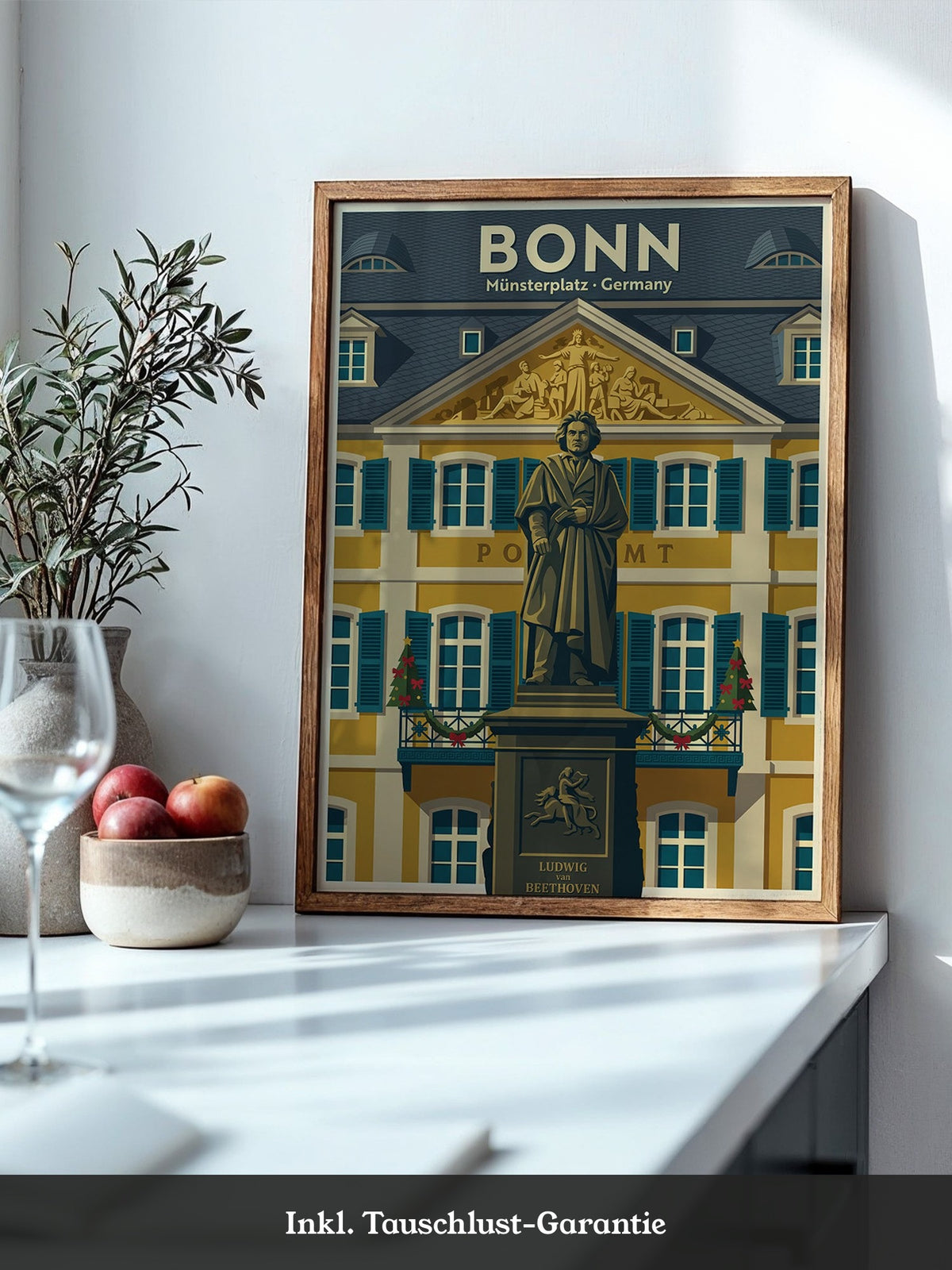 Beethoven Denkmal Bonn Retro