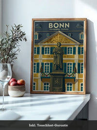 Beethoven Denkmal Bonn Retro