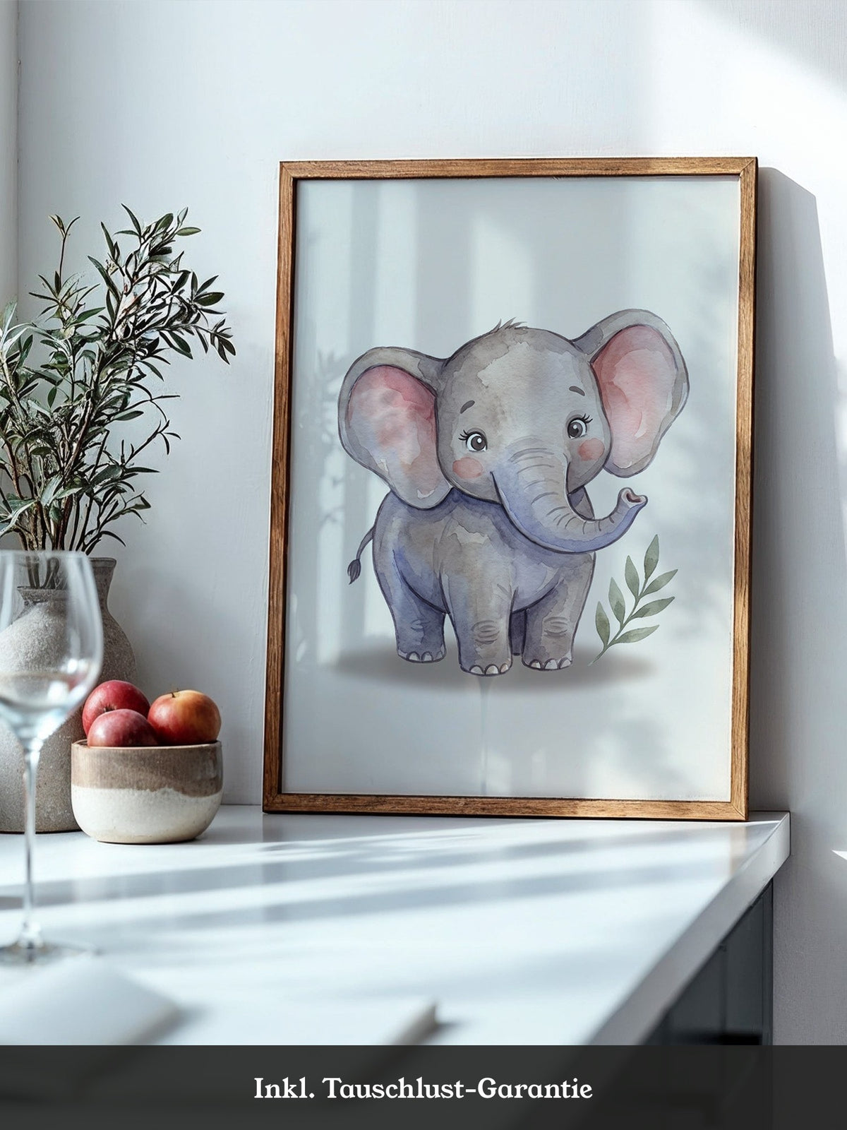 Elefant Aquarell süß