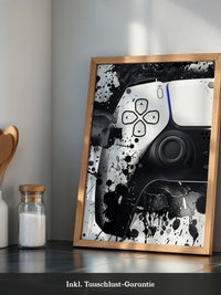 Controller Schwarz-Weiß-Spritzer