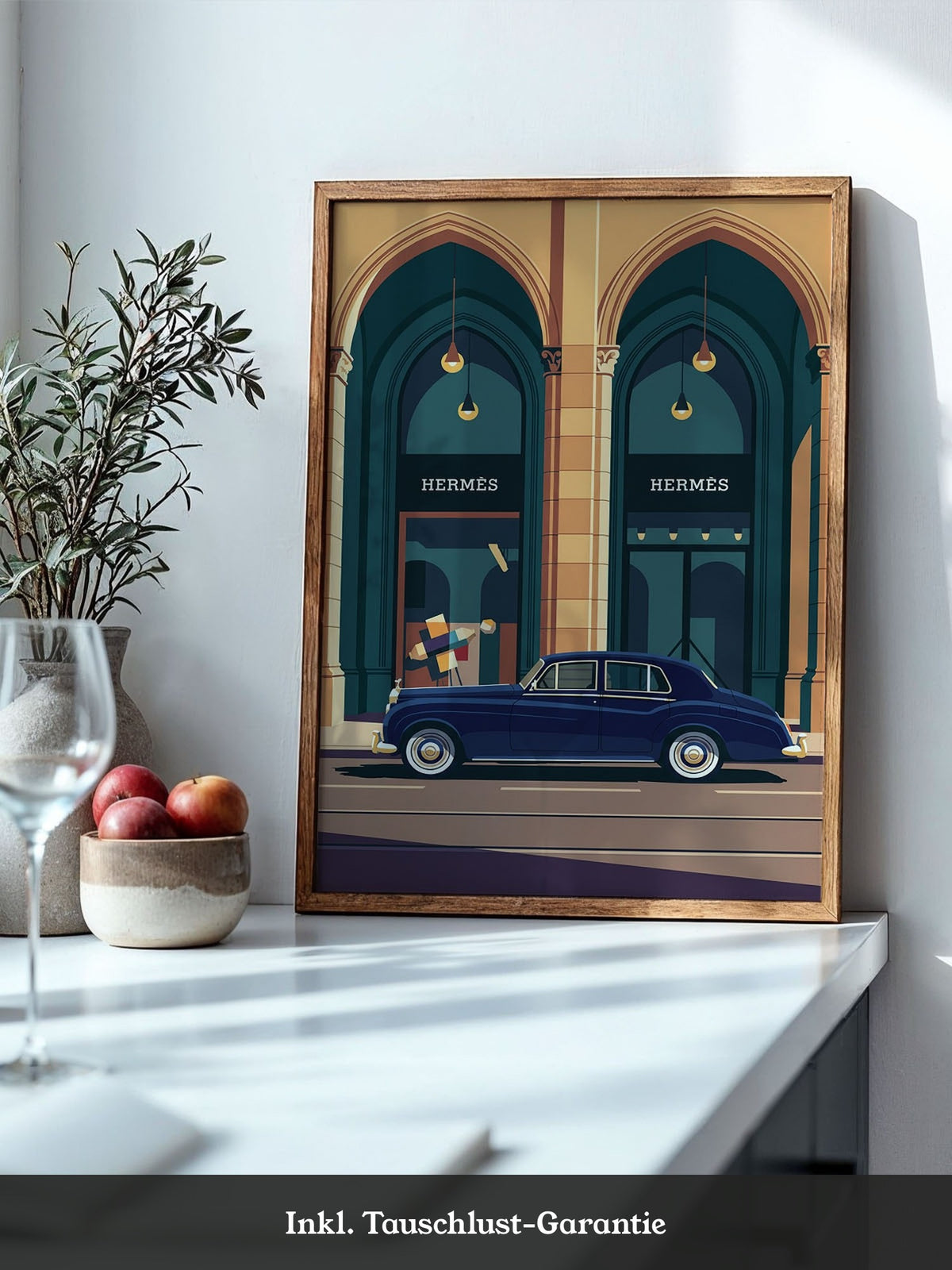 Luxuswagen Bauhaus Illustration