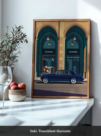 Luxuswagen Bauhaus Illustration