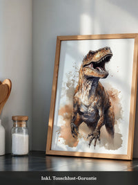 Dinosaurier Aquarell Dynamik