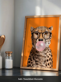 Gepard Brille Kaugummi Pop Art