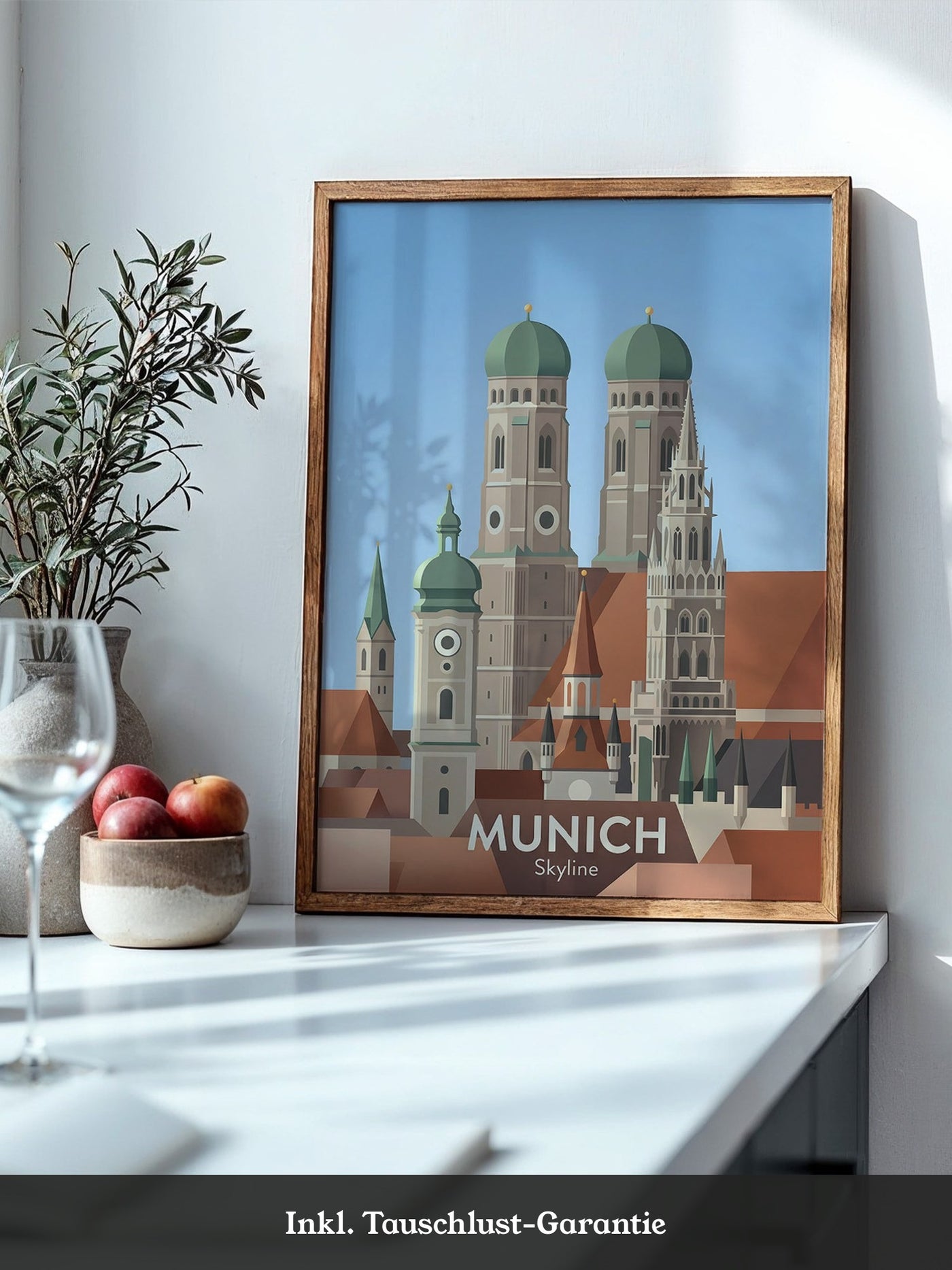 München Skyline Pastellfarben