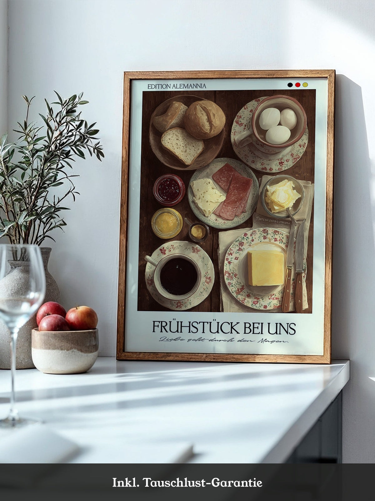 Frühstückstisch Vintage Illustration