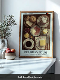 Frühstückstisch Vintage Illustration