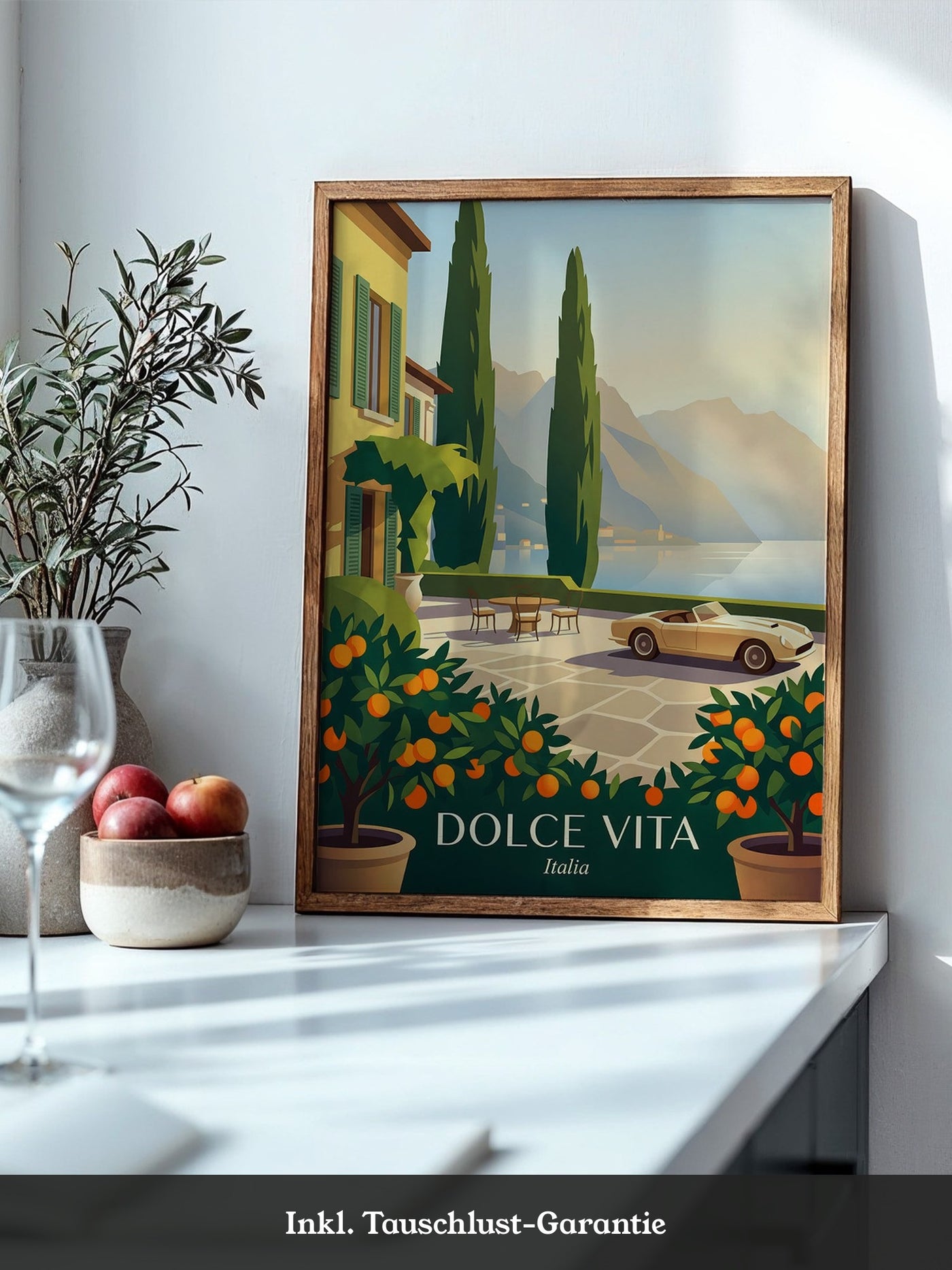 Italienische Villa Sonnenuntergang