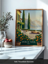 Italienische Villa Sonnenuntergang