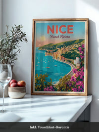 Nizza Küste Retro-Stil