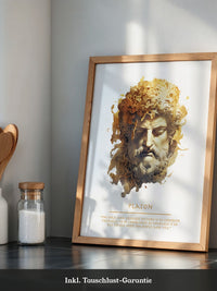 Klassische Büste Goldtextur