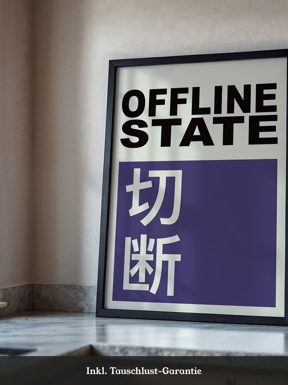 Offline State Kontrast-Schrift