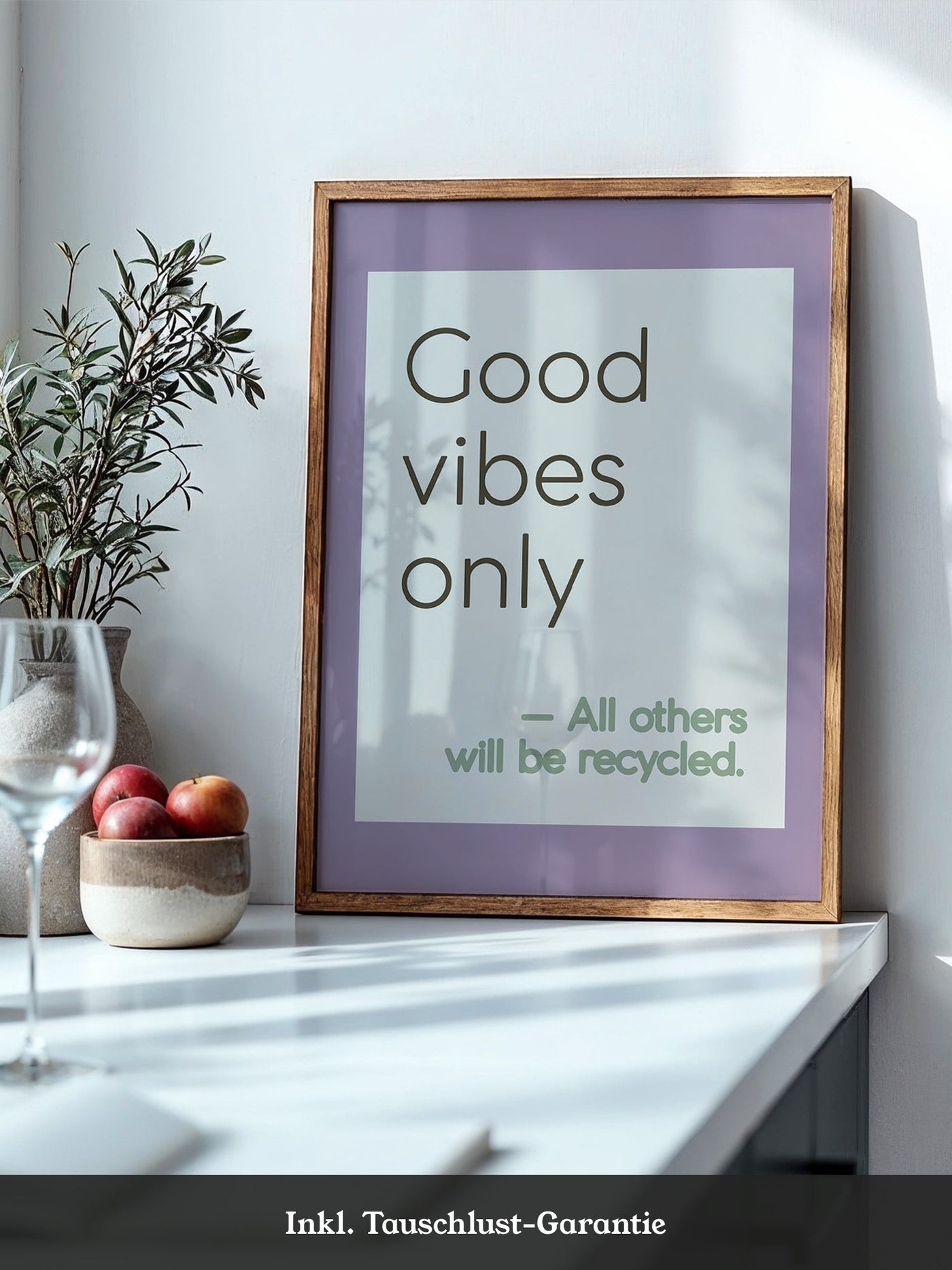 Good Vibes Typografie Pastell