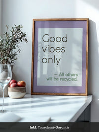Good Vibes Typografie Pastell