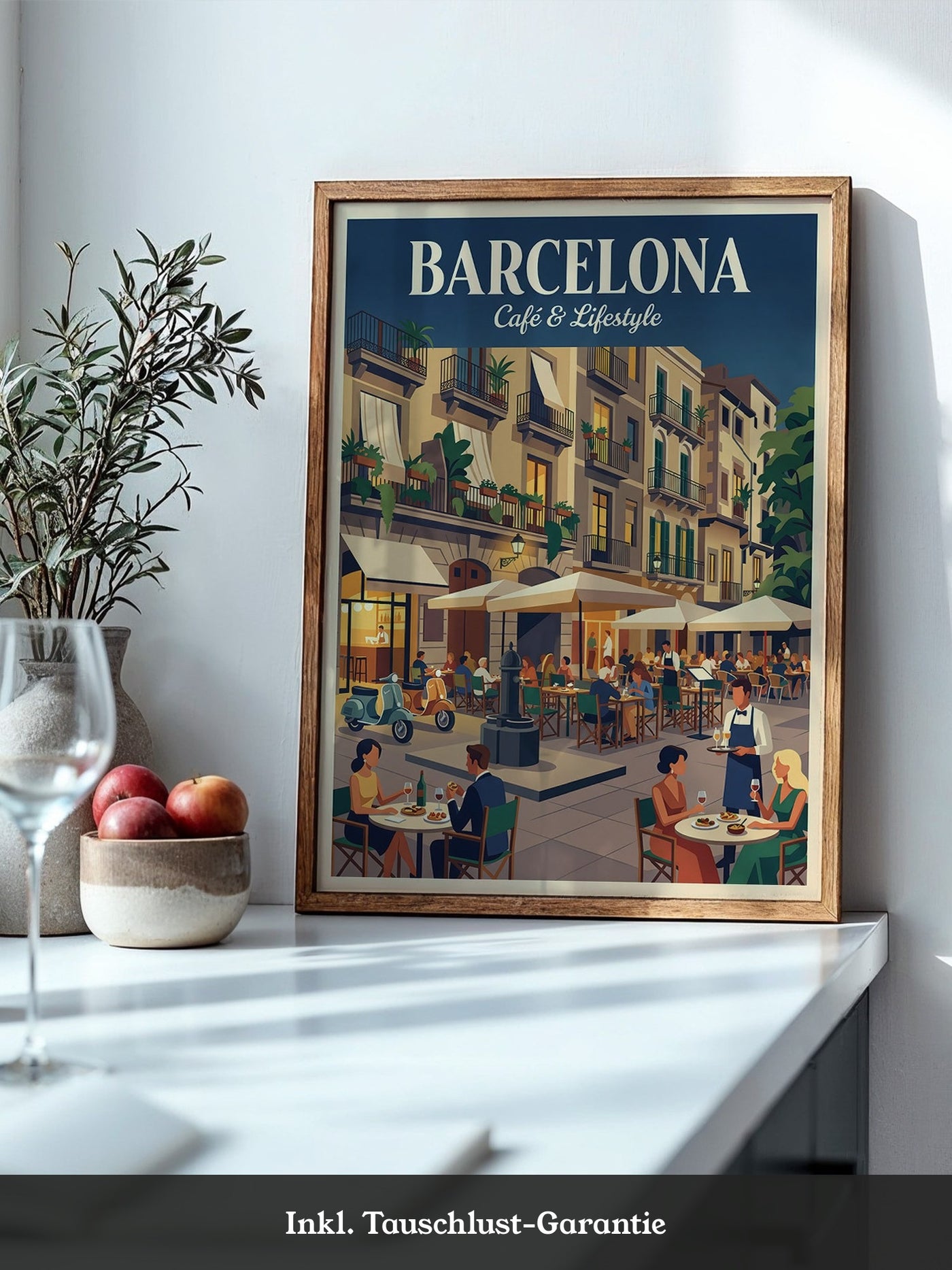 Barcelona Café Leben Retro-Charme
