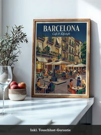 Barcelona Café Leben Retro-Charme