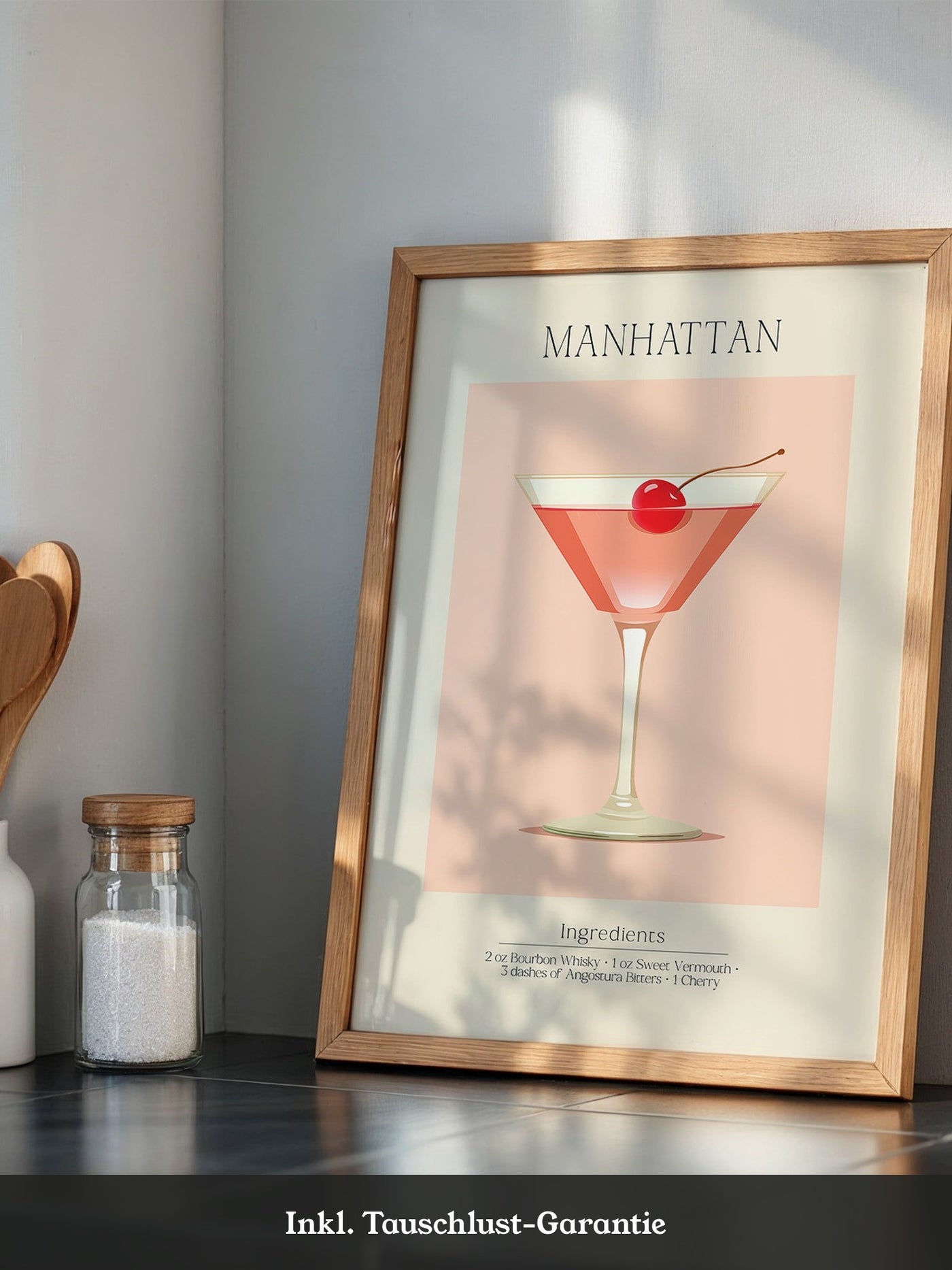 Cocktailglas Kirsche Illustration