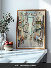 San Sebastián Gasse Retro Stil