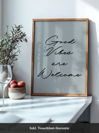 Schriftzug Good Vibes modern