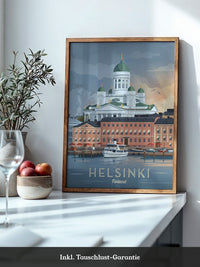 Helsinki Dom Sonnenuntergang