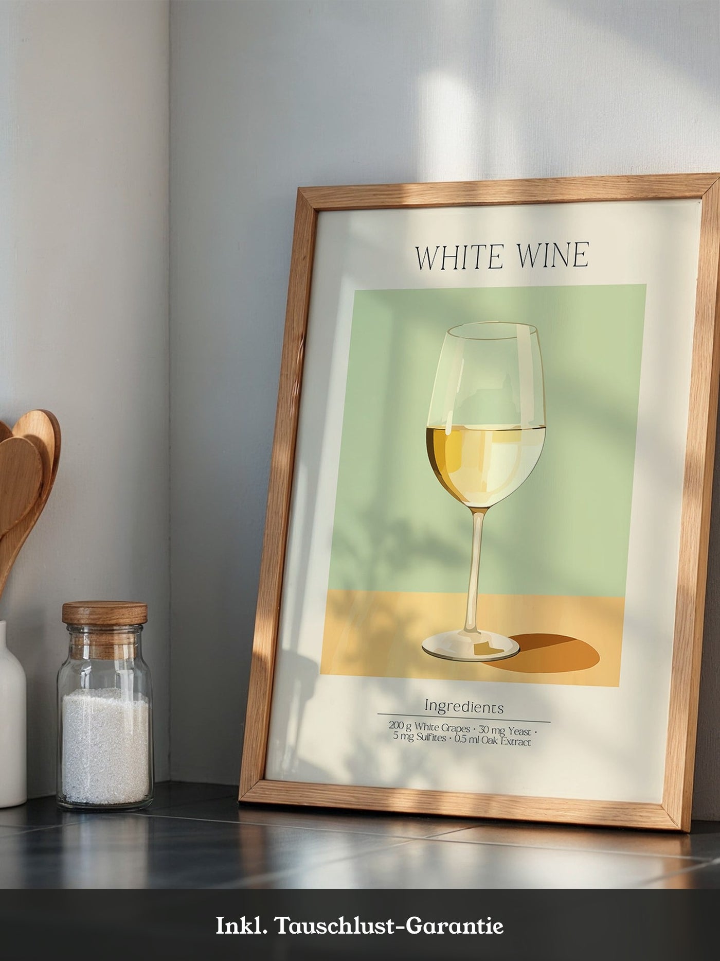 Weinglas Pastellstil